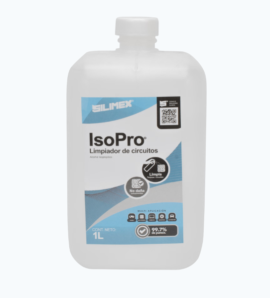 Alcohol isopropilico Iso pro limpiador de circuitos