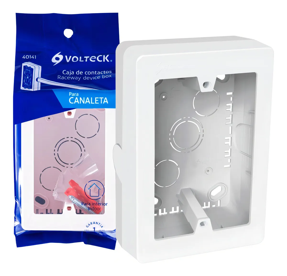 Caja de pared universal Volteck por pieza