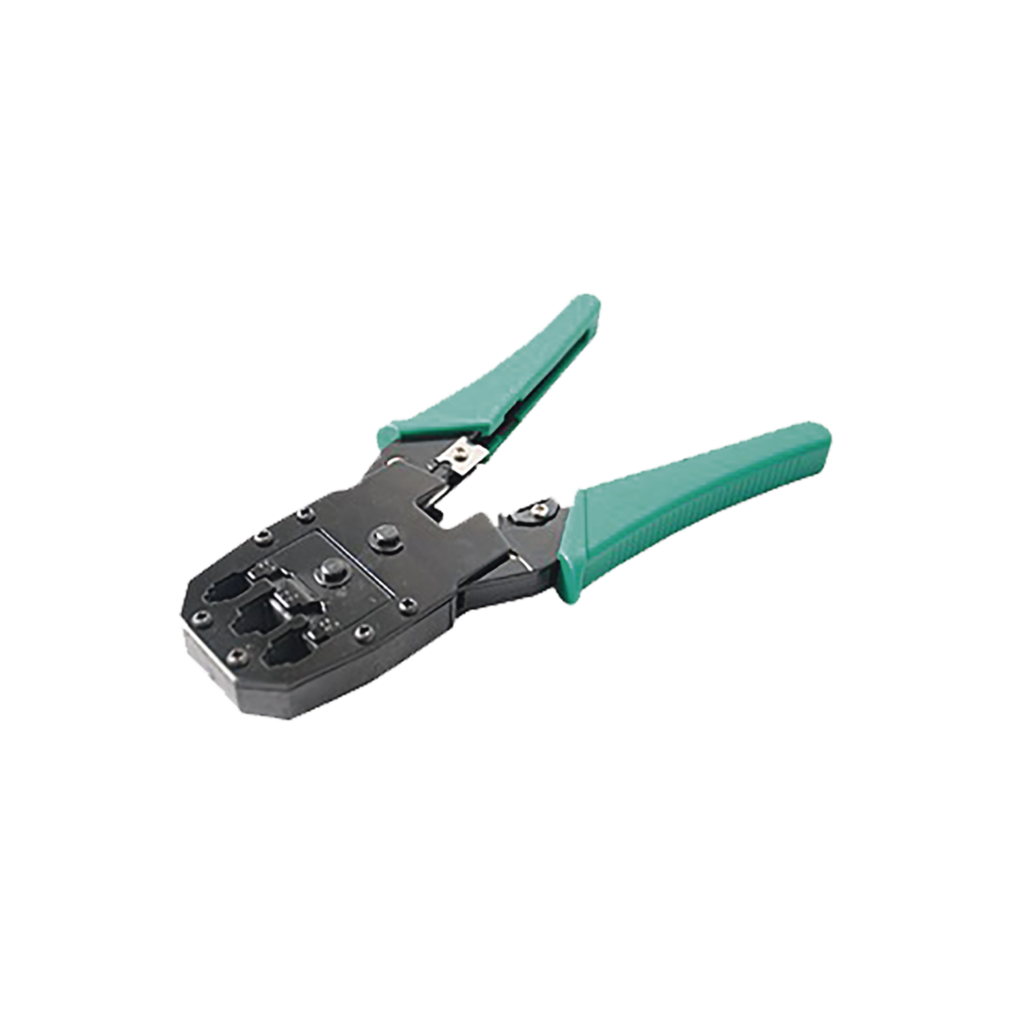 Pinzas para plegar (Ponchadoras) cables RJ11, RJ12, RJ45 telefónicos y cables de red Cat5e, Cat6, Cat6a y con Cavidades para 4, 6 y 8 conductores