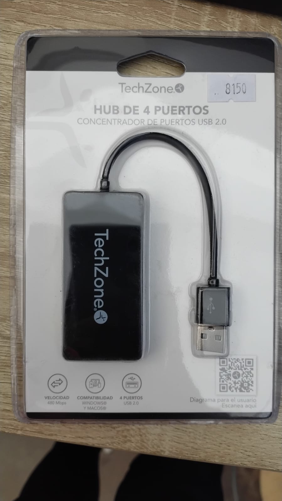 HUB de 4 puertos USB TechZone