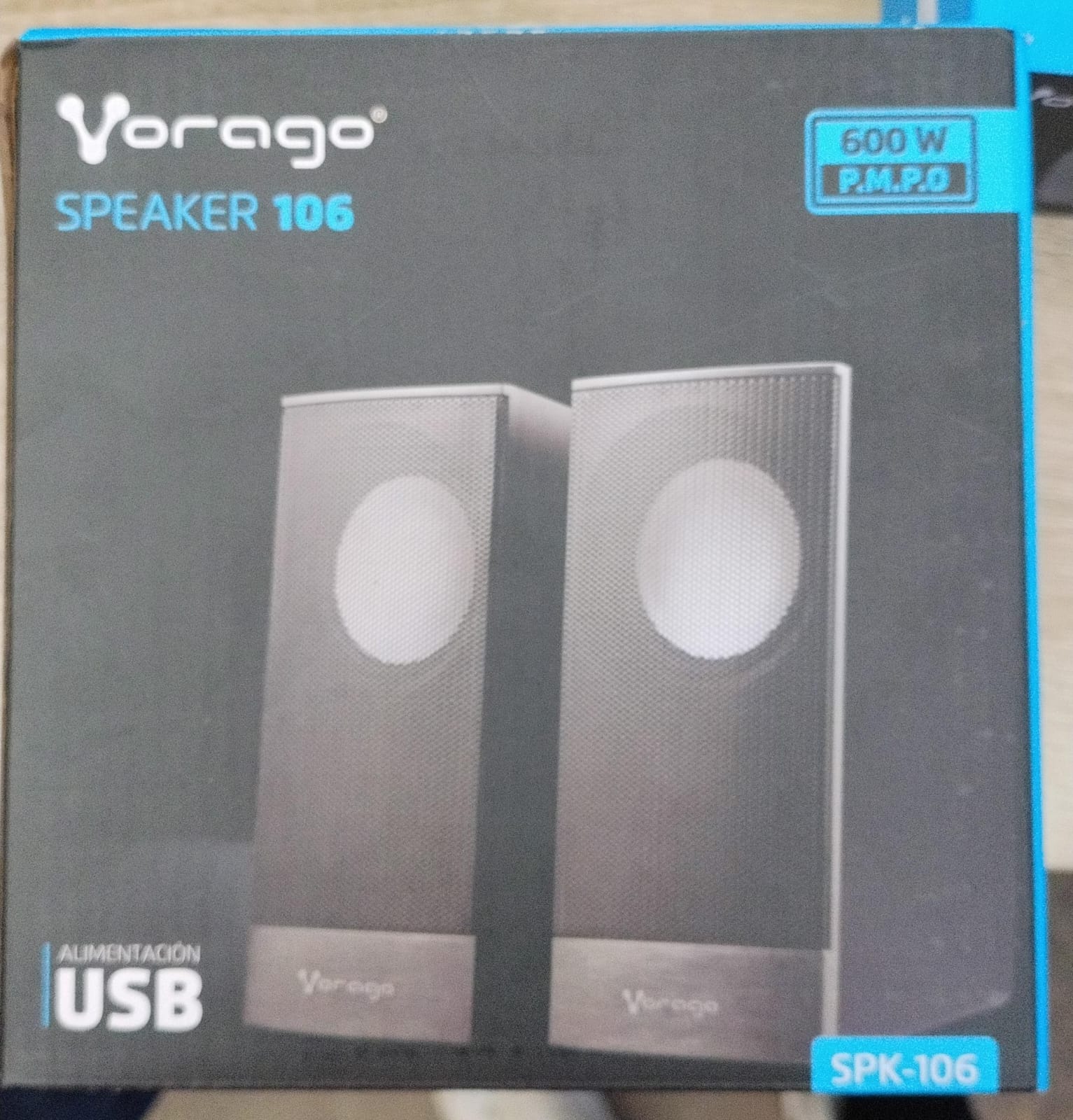 Bocina VORAGO alimentacion USB