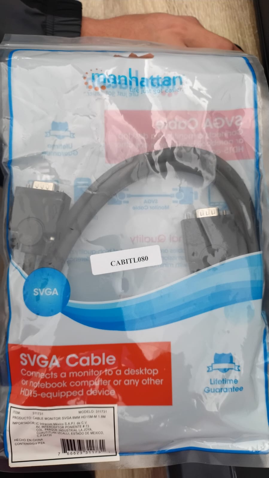 Cable Monitor SVGA 8 mm