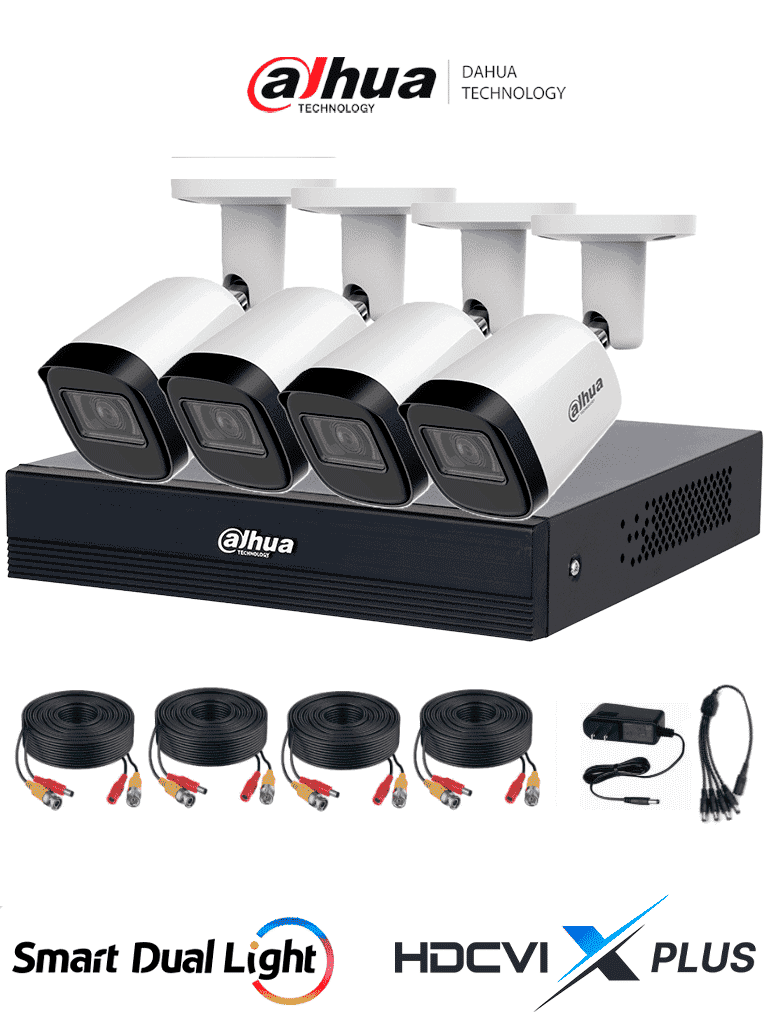 Dahua kit 4 cámaras 1080p
