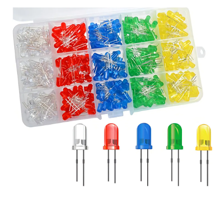 LED difuso de 5 mm por pieza