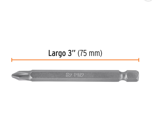 PUNTAS PARA DESARMADOR PHILLIPS PH2, 3'