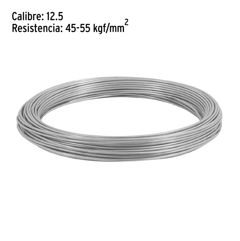ALAMBRE GALVANIZADO, CALIBRE 12.5
