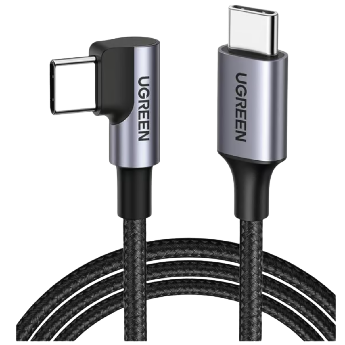 Cable USB-C a USB-C | 1 Metro (3.28 Pies) | Conector con Ángulo Recto de 90°