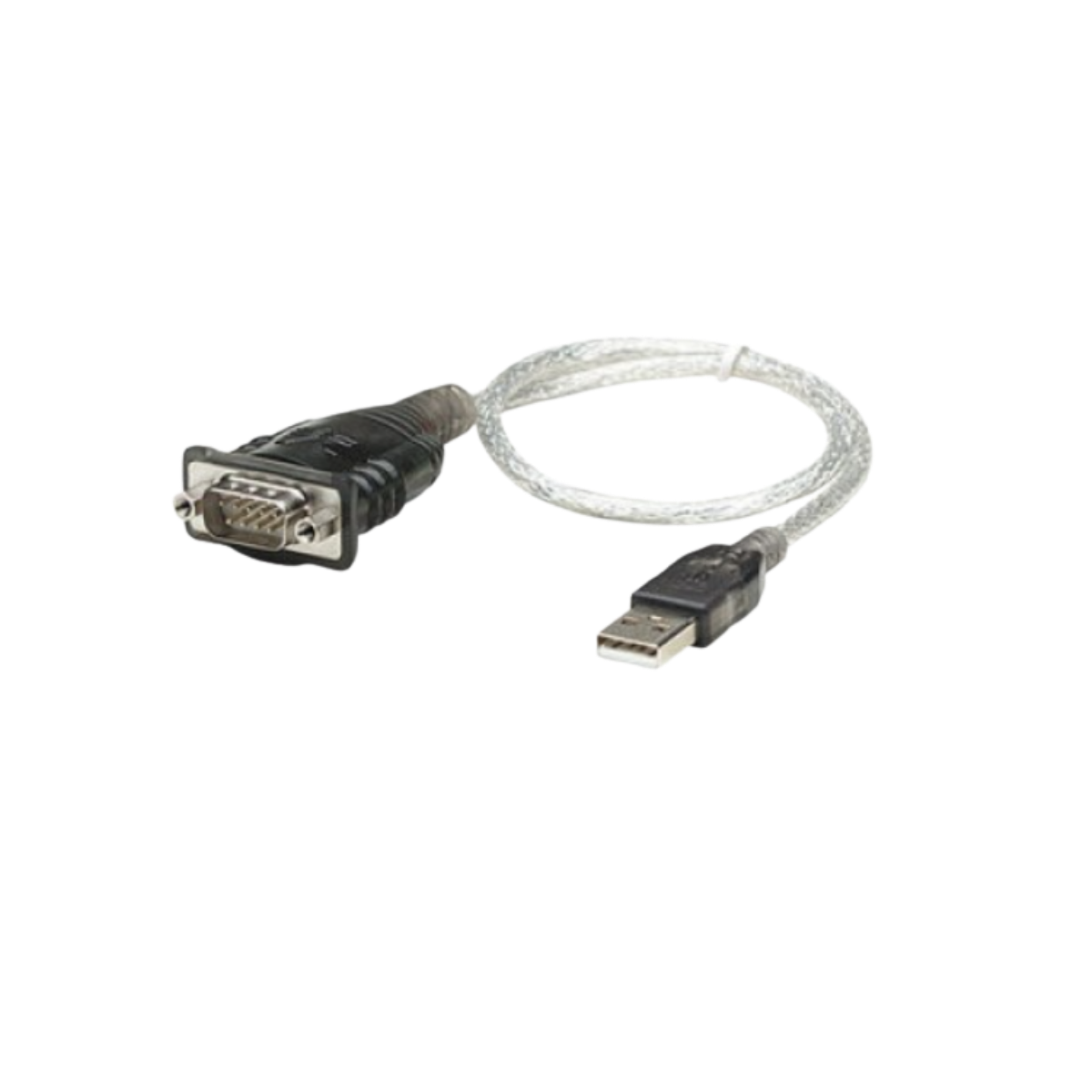 Convertidor de USB a Serial MANHATTAN 205153, 0,45 m, Transparente, RS-232, USB 2.0 A, Macho/Macho