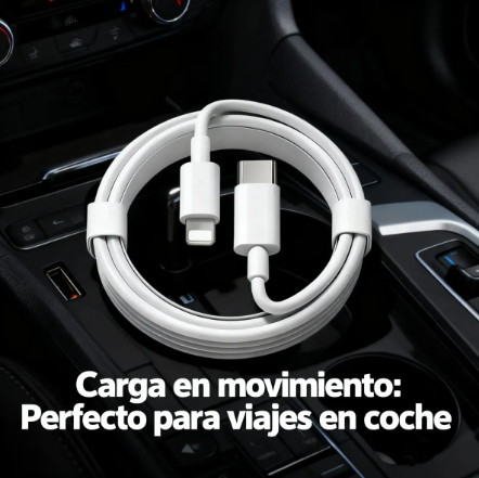 Cable Usb C A Lightnin G 2m Wingmay Para iPhone 5-14 iPad Carga Rápida