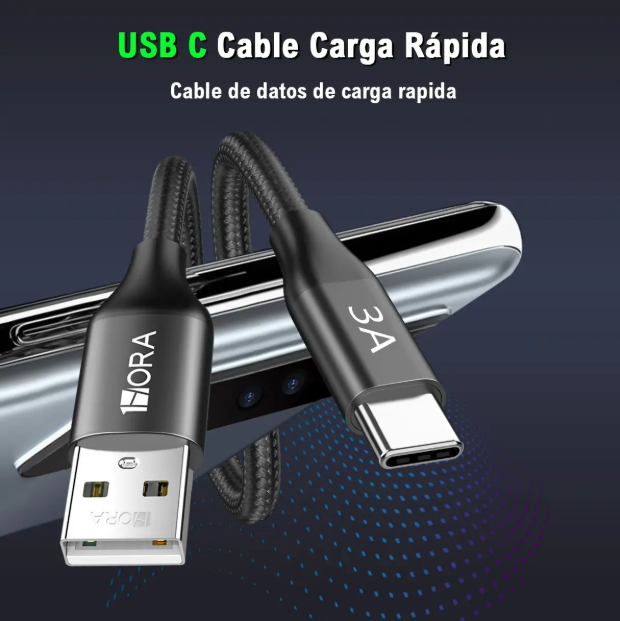 CABLE TIPO C 1 HORA CAB262 3A AGUJETA