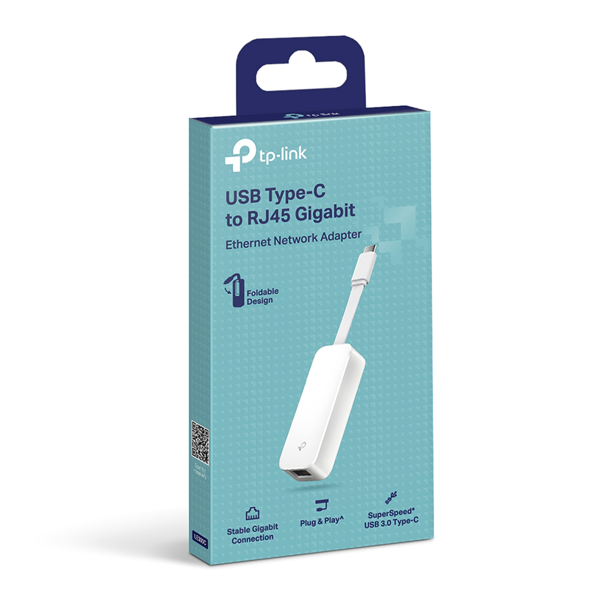 Adaptador de red Ethernet RJ45 a USB tipo C