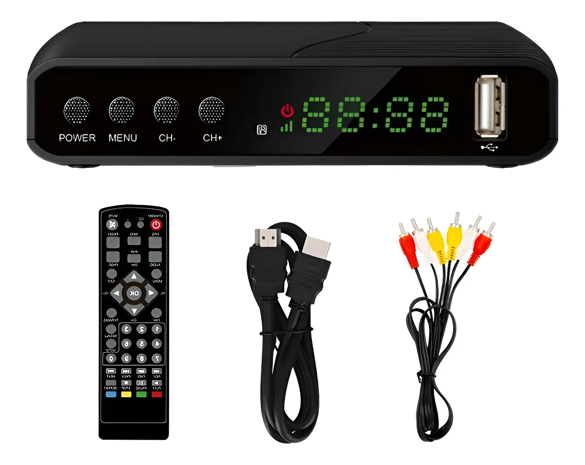 Decodificador Convertidor Tv Digital Análoga Full Hd 1080p