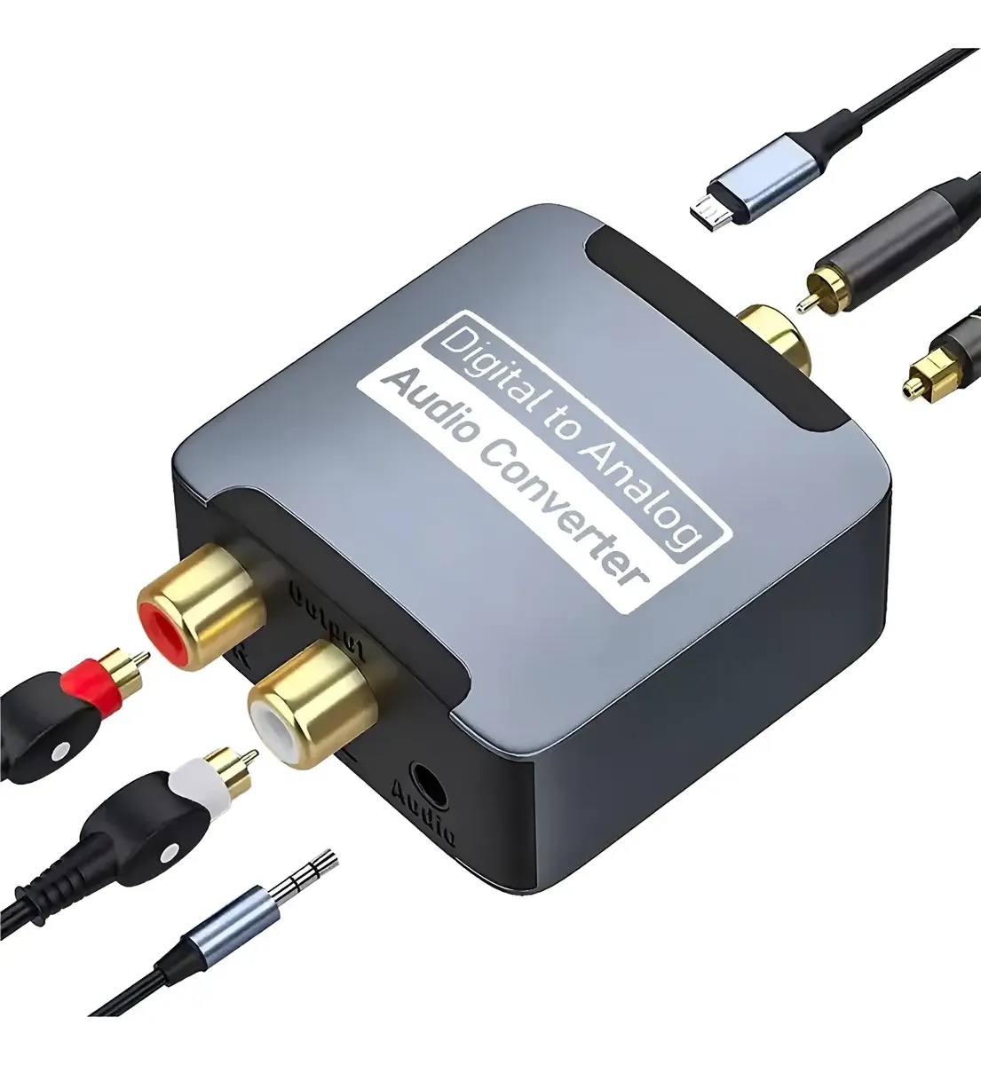 Convertidor De Audio Coaxial De Fibra Óptica Spdif Digital