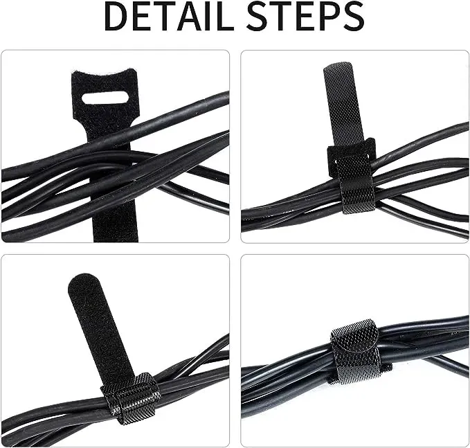 Cincho sujetacables reutilizable de velcro
