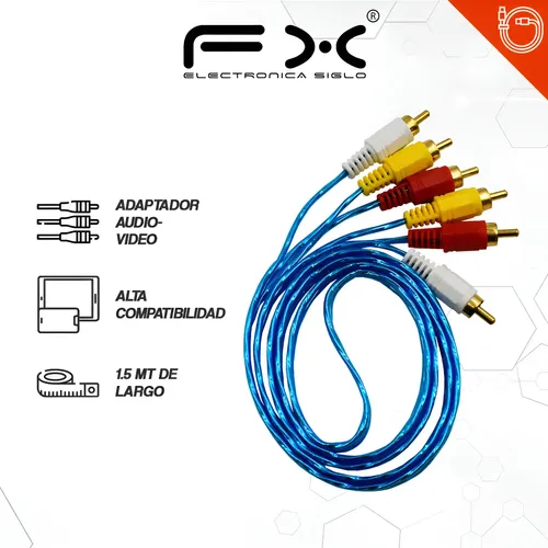 CABLE RCA AUDIO Y VIDEO WIR-D6