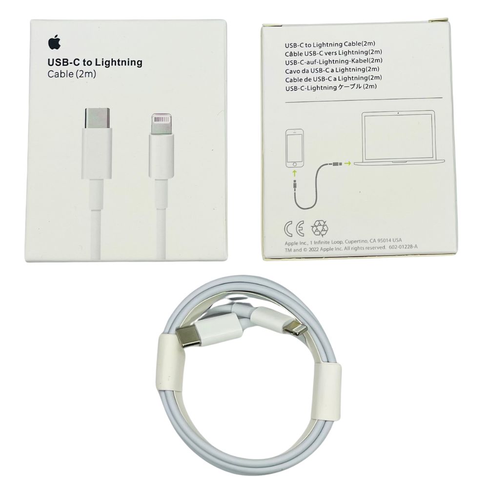 CABLE TIPO C A LIGHTING EN CAJA IPHONE ORIGINAL