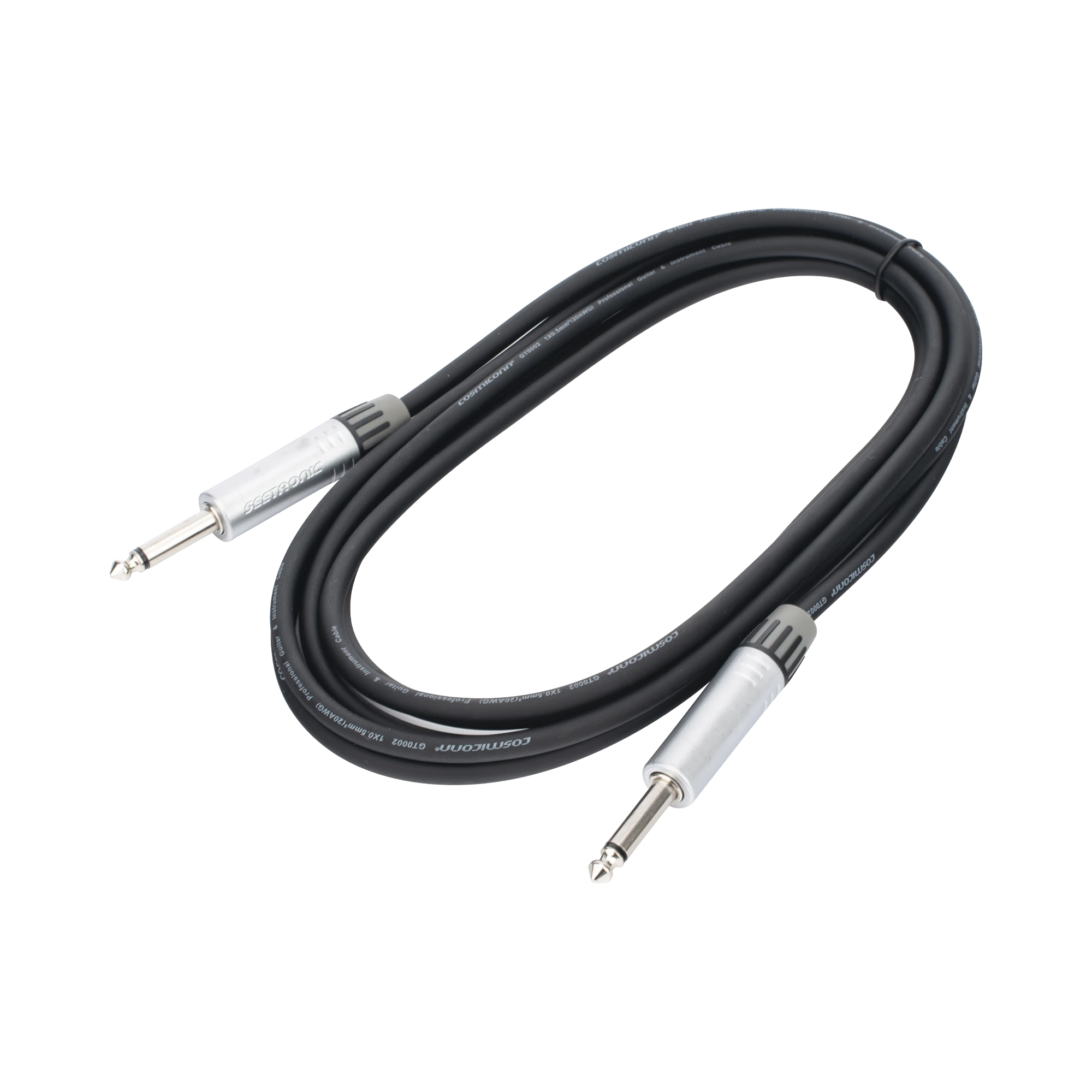 Cable de Audio | Plug 1/4 in a Plug 1/4 in Stereo |Carcasa Cromada | Conectores Seetronic