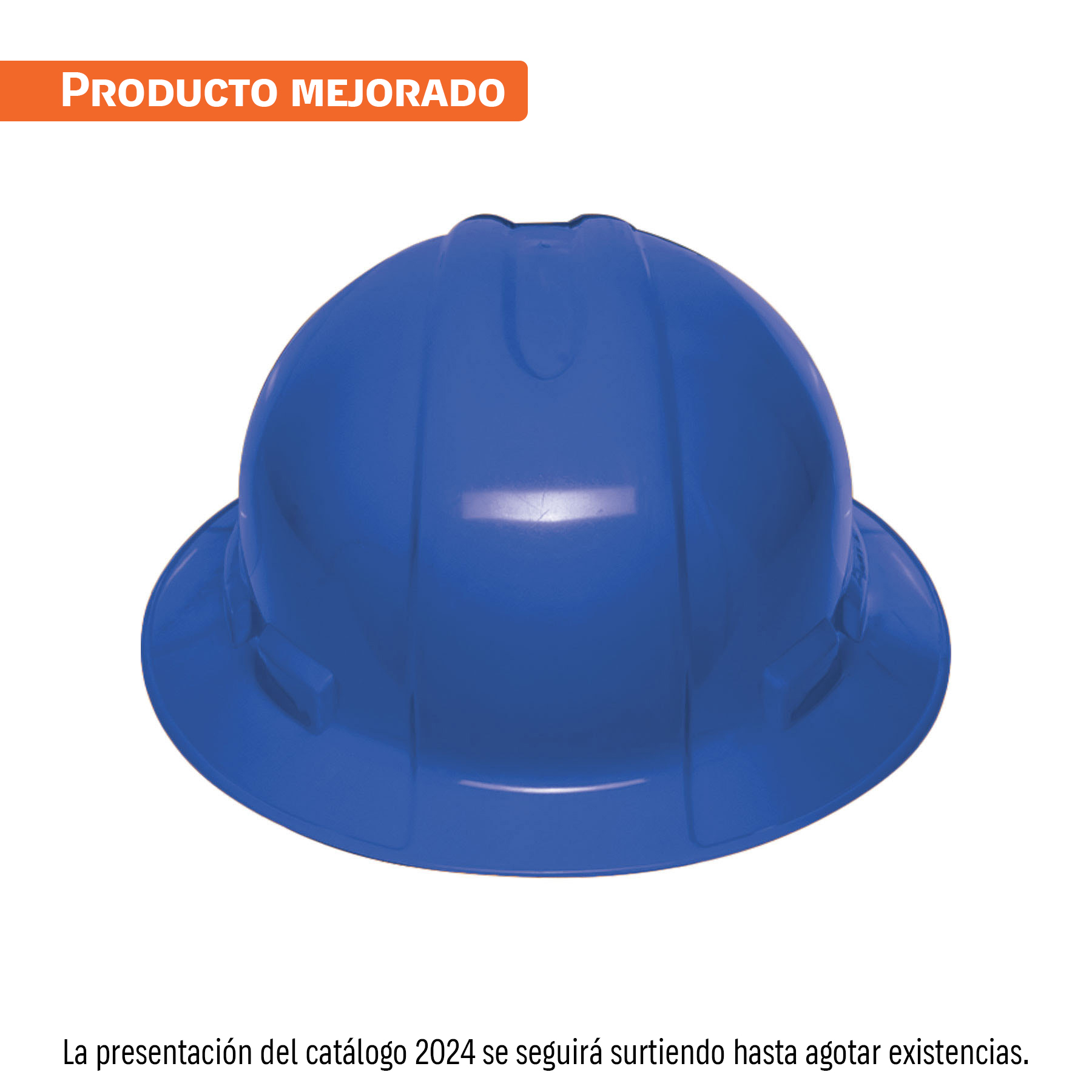 Casco de seguridad ala ancha, azul