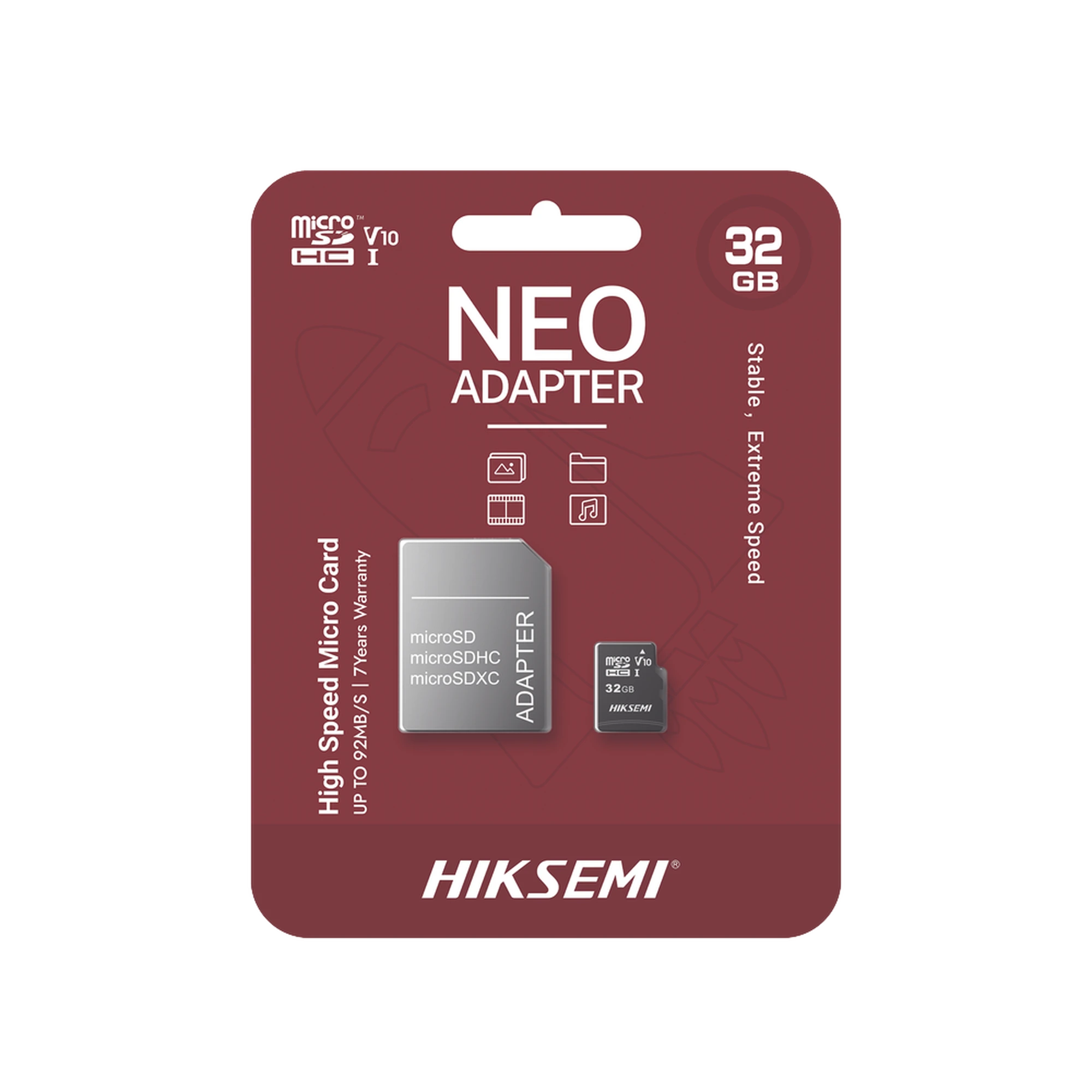 Memoria microSD con Adaptador Ideal para Celular o Tablet / 32 GB