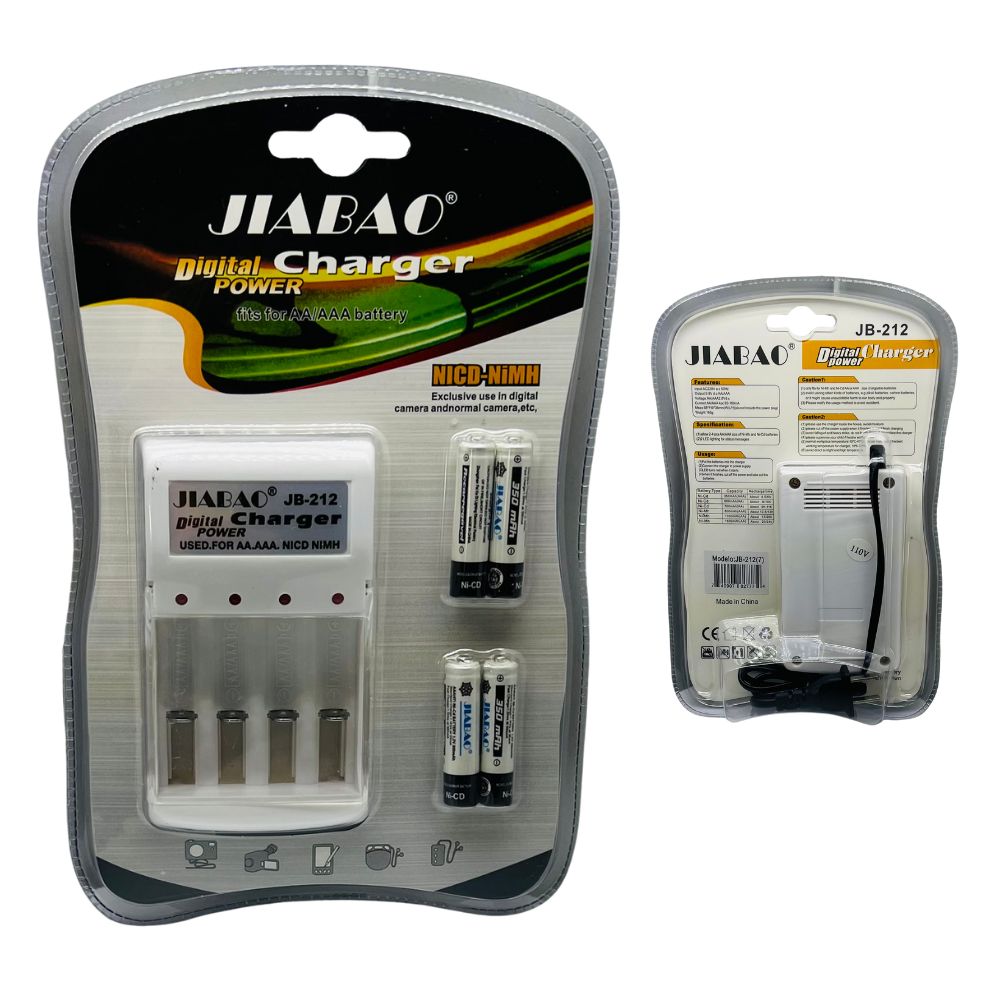 CARGADOR CON BATERIAS AAA JB-212