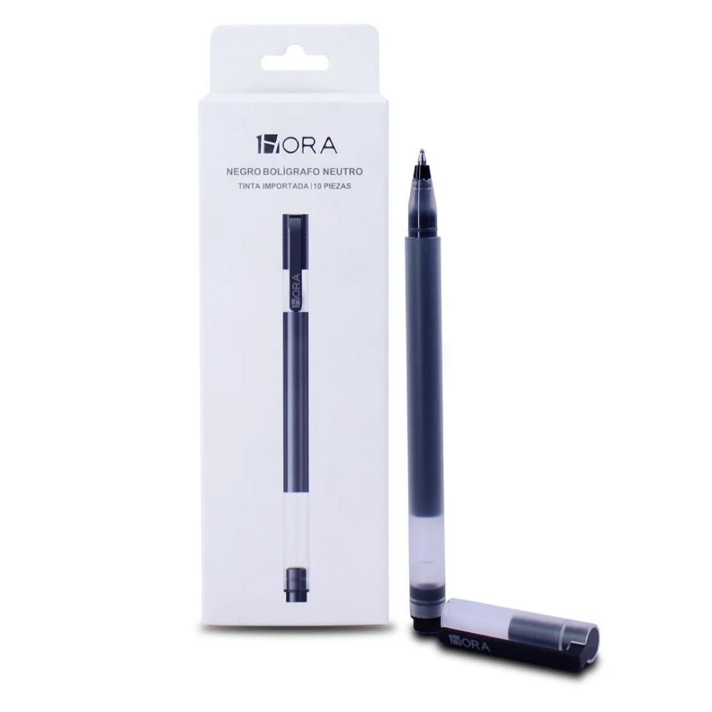 Pluma de gel negra 1Hora YCL033 por pieza