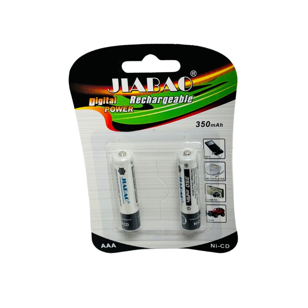 PAQUETE 2 PILA RECARGABLE AAA JIABAO