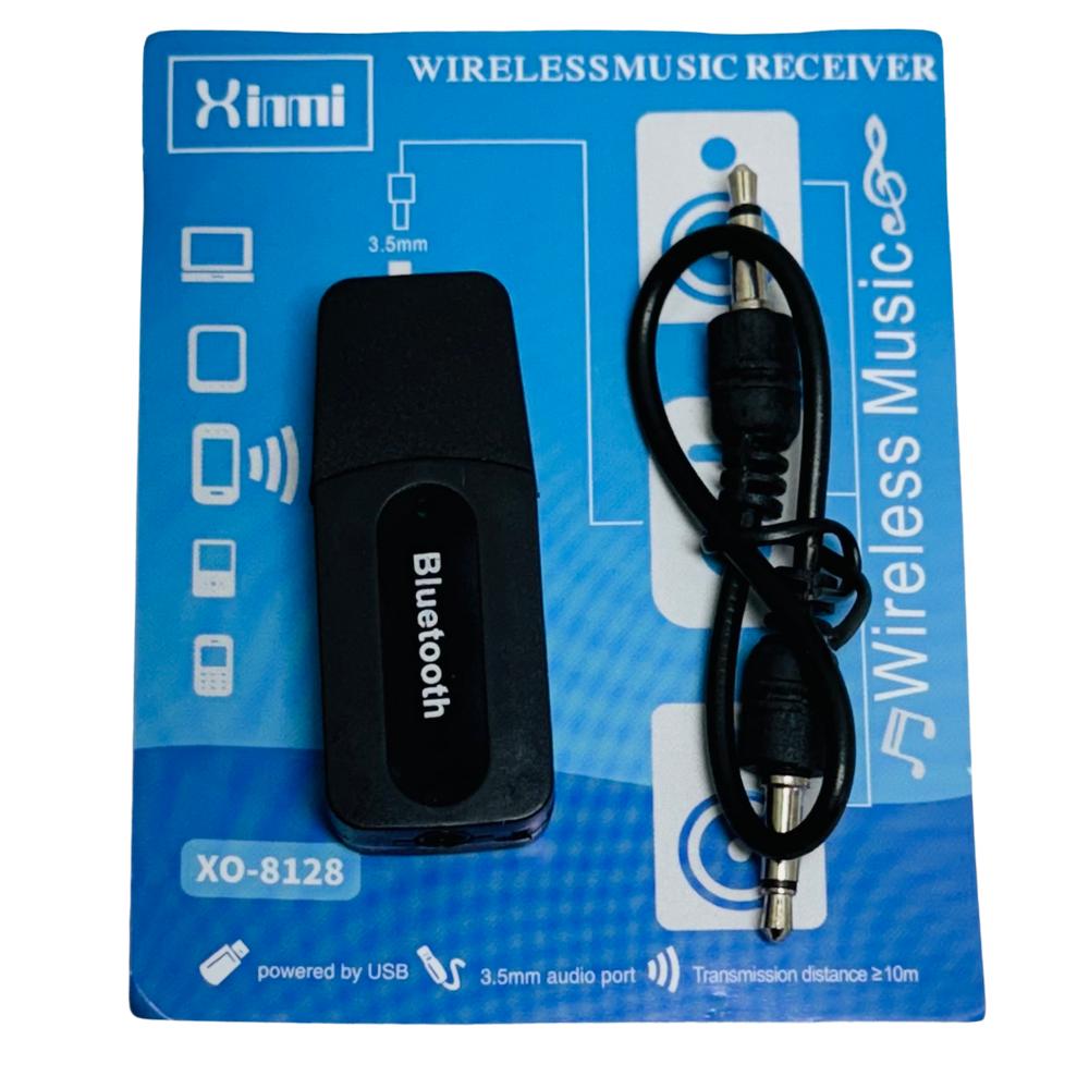 ADAPTADOR USB A BLUETOOTH Y AUXILIAR AUDIO PARA CARRO