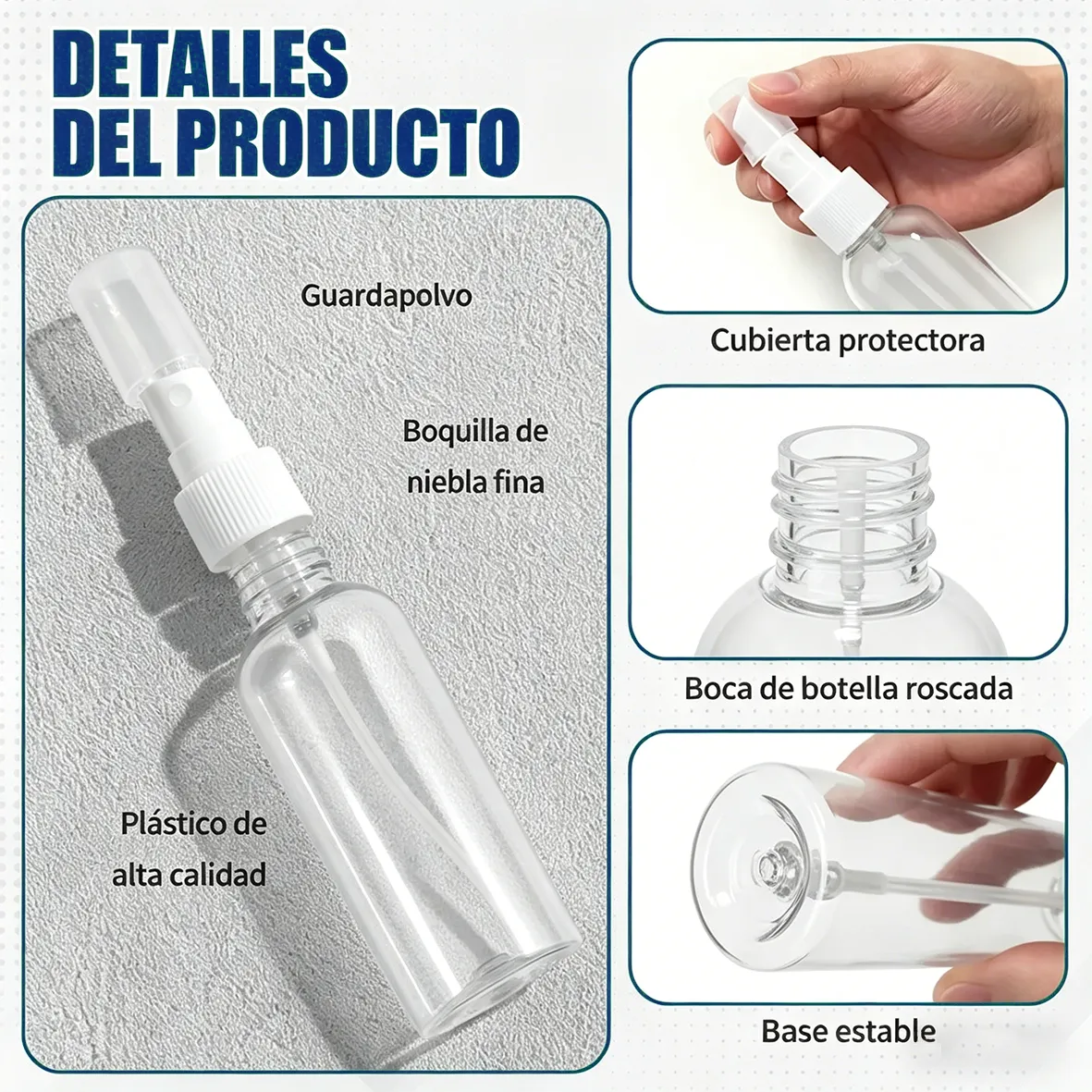 Envase atomizador plástico de 30 ml