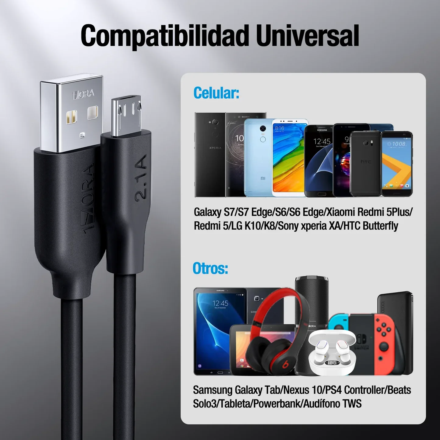 CABLE V8 1 HORA CAB245 2 METROS