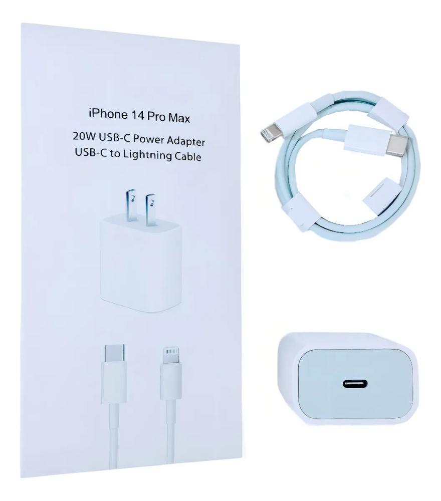 CARGADOR IPHONE TIPO C A LIGHTING 20W