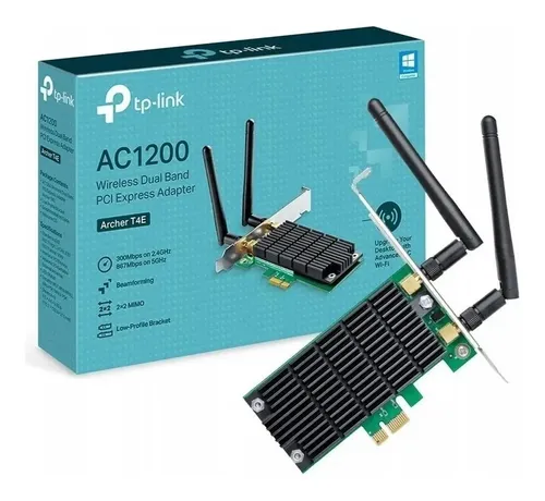TARJETA DE RED PCI-EXPRESS WIFI DE DOBLE BANDA TP-LINK ARCHER T4E MIMO Y BEAMFORMING