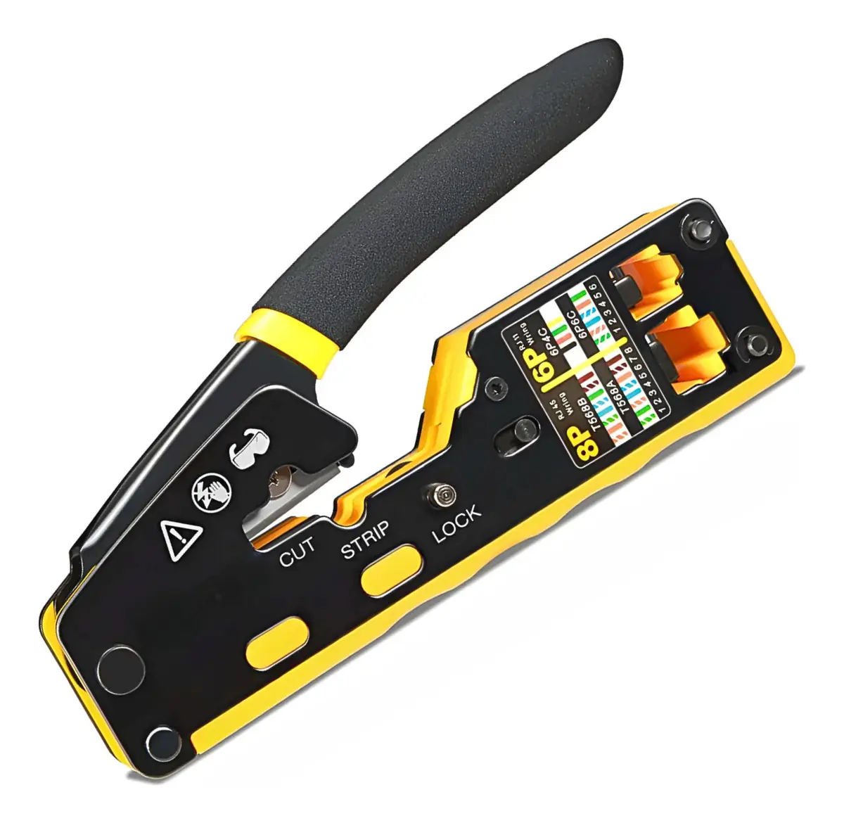 Pinza Ponchadora Crimpadora Engarzado Pass Through Rj11 Rj45