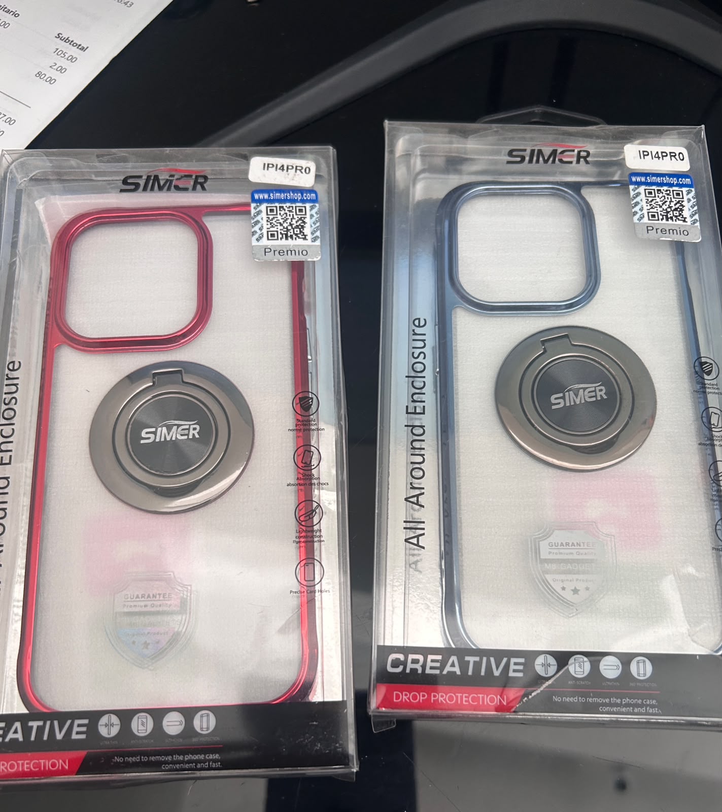 funda de plástico con soporte iPhone 14 Pro