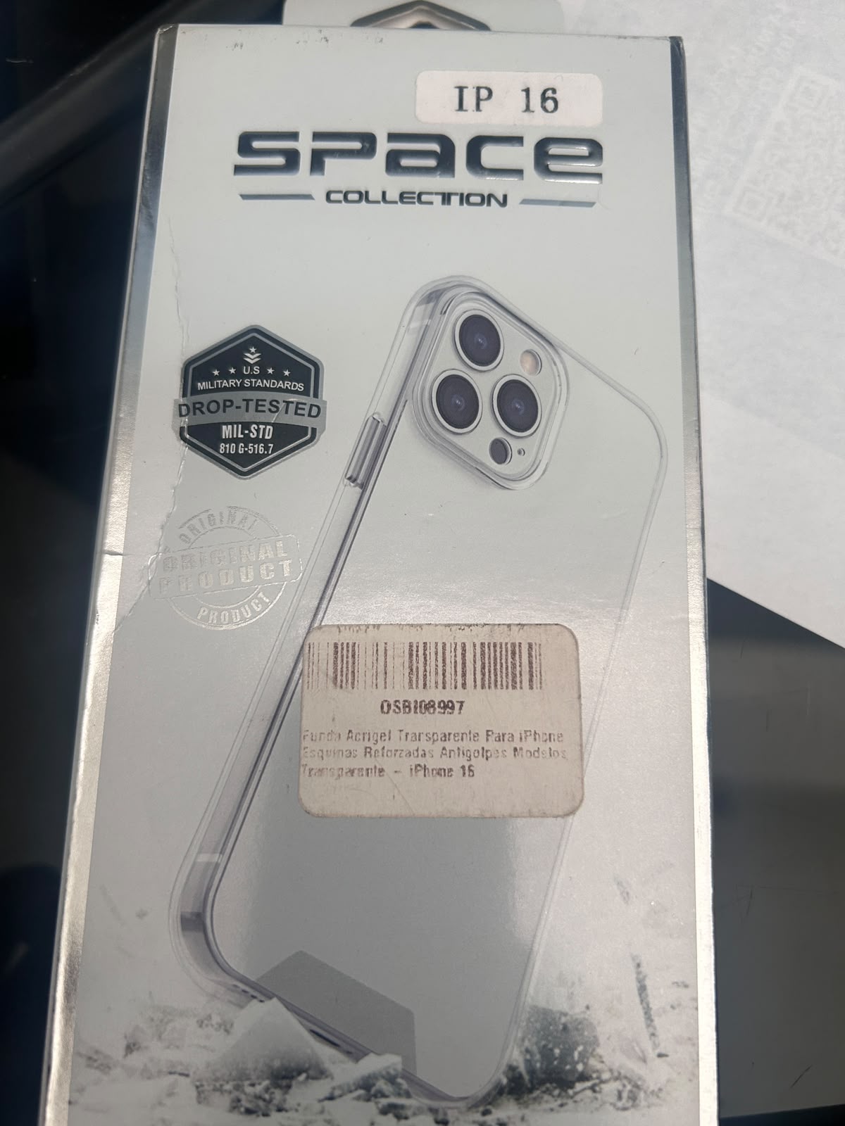 funda de Origel transparente iPhone 16