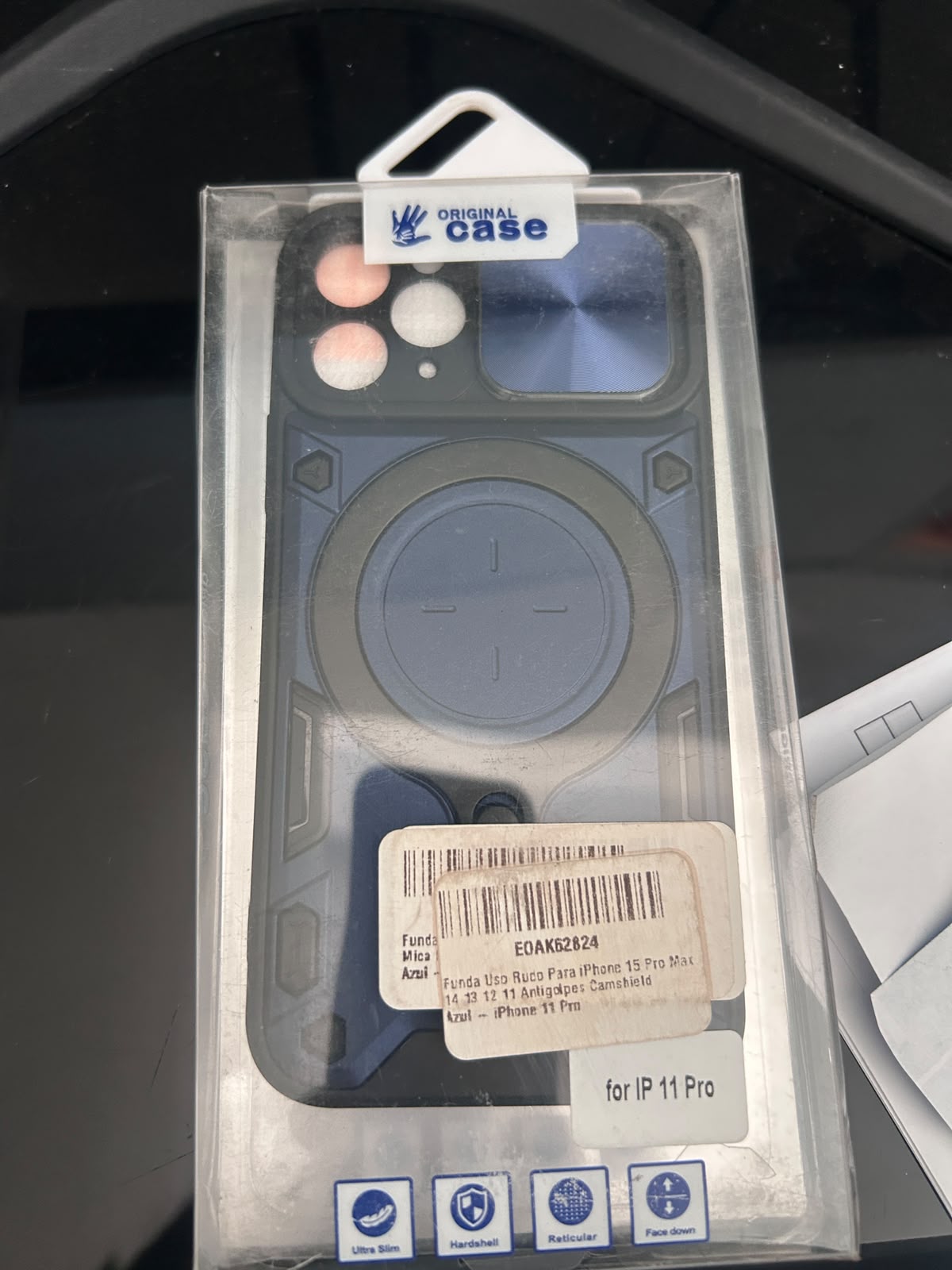 funda de plástico uso rudo iPhone 11 pro