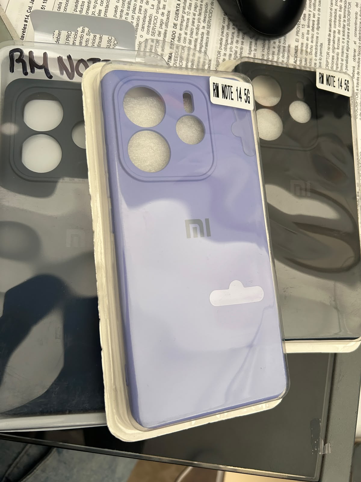 fundas de silicón redmi note 14 5G