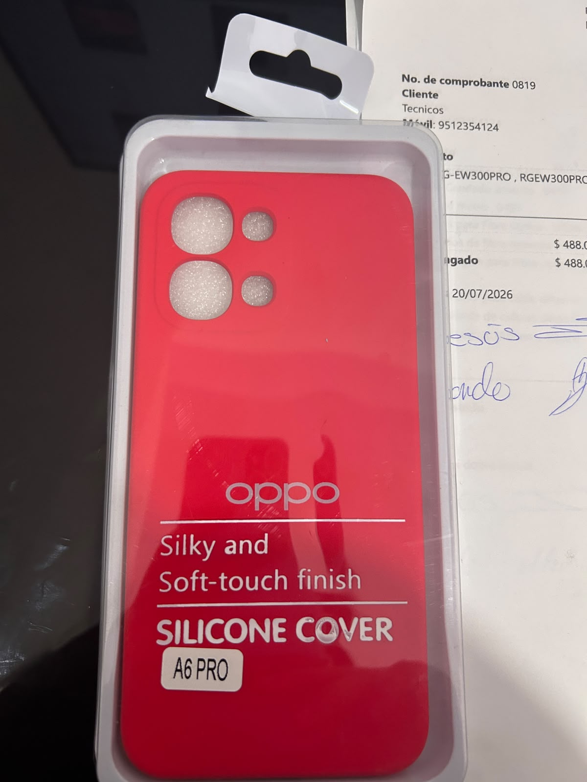 FUNDA DE SILICON OPPO A6 PRO