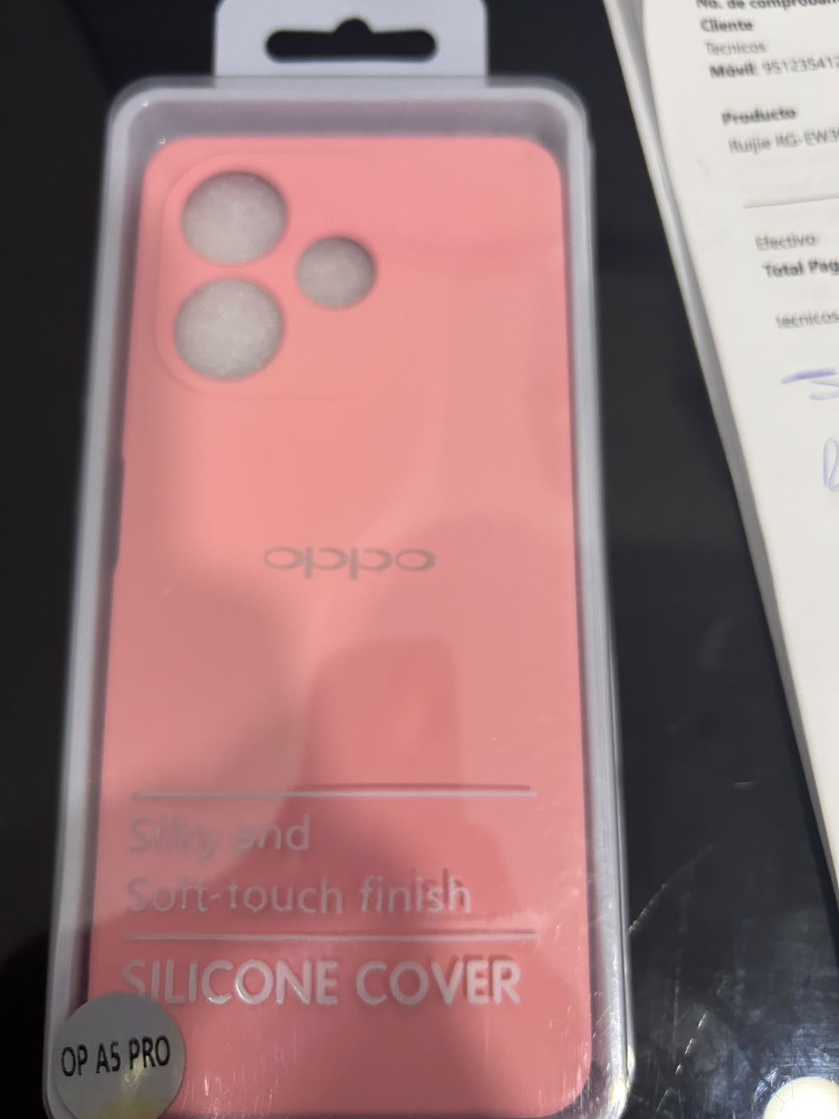 FUNDA DE SILICON OPPO A5 PRO