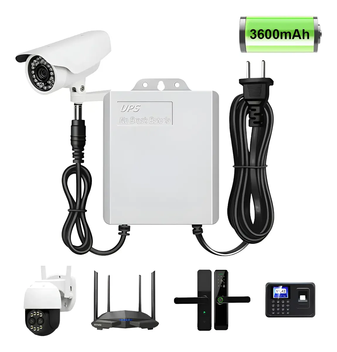 UPS POWER SUPPLY 3600 MAH PARA MODEM RESPALDO