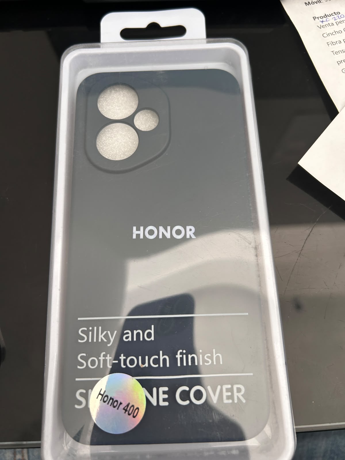 FUNDA DE SILICON HONOR 400