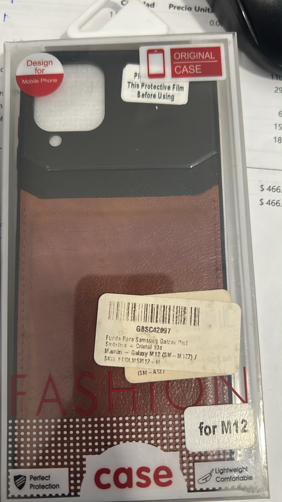 fundas de cuero sintético Samsung for m12