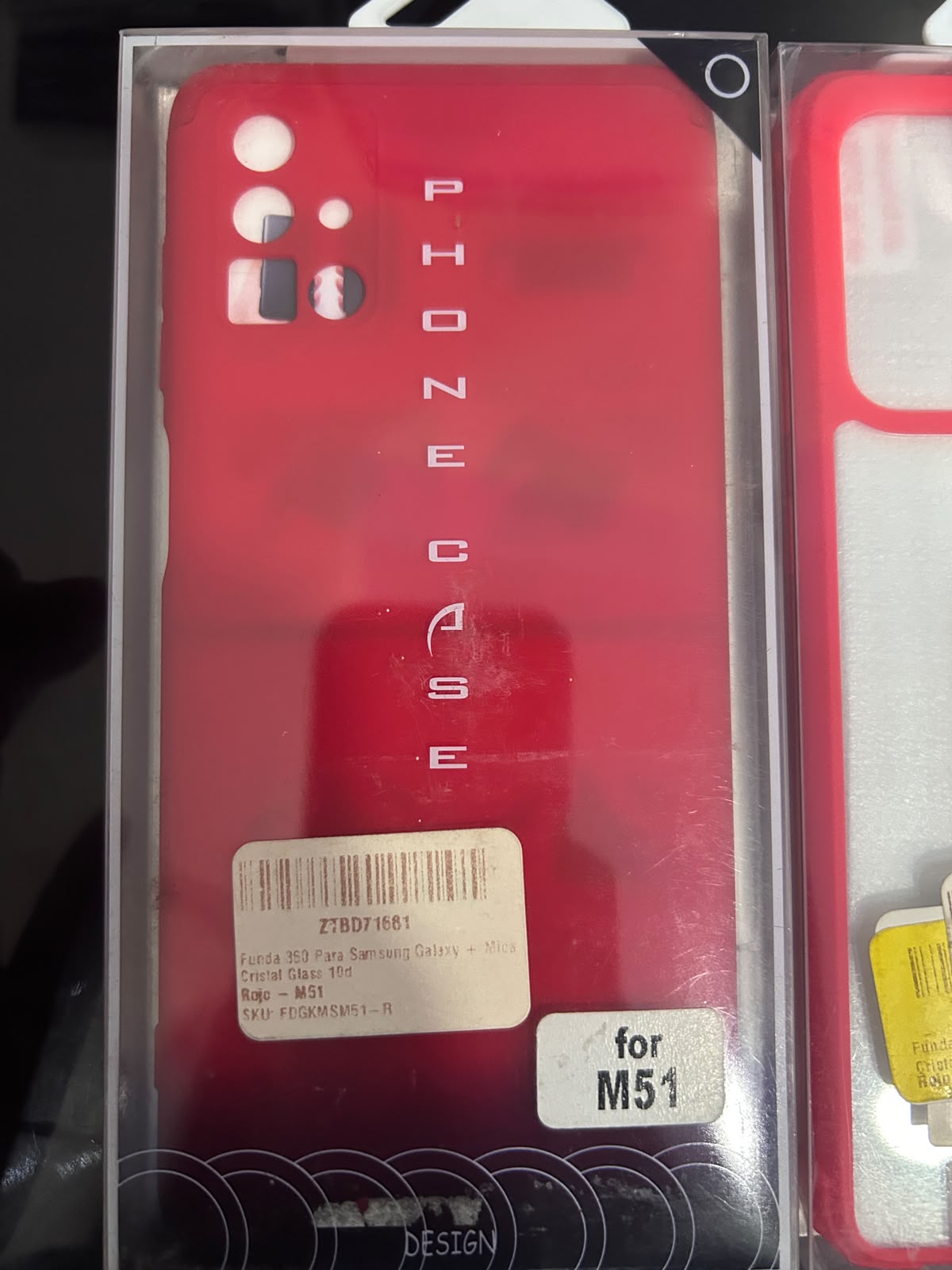 FUNDA DE PLASTICO SAMSUNG FO9R M51