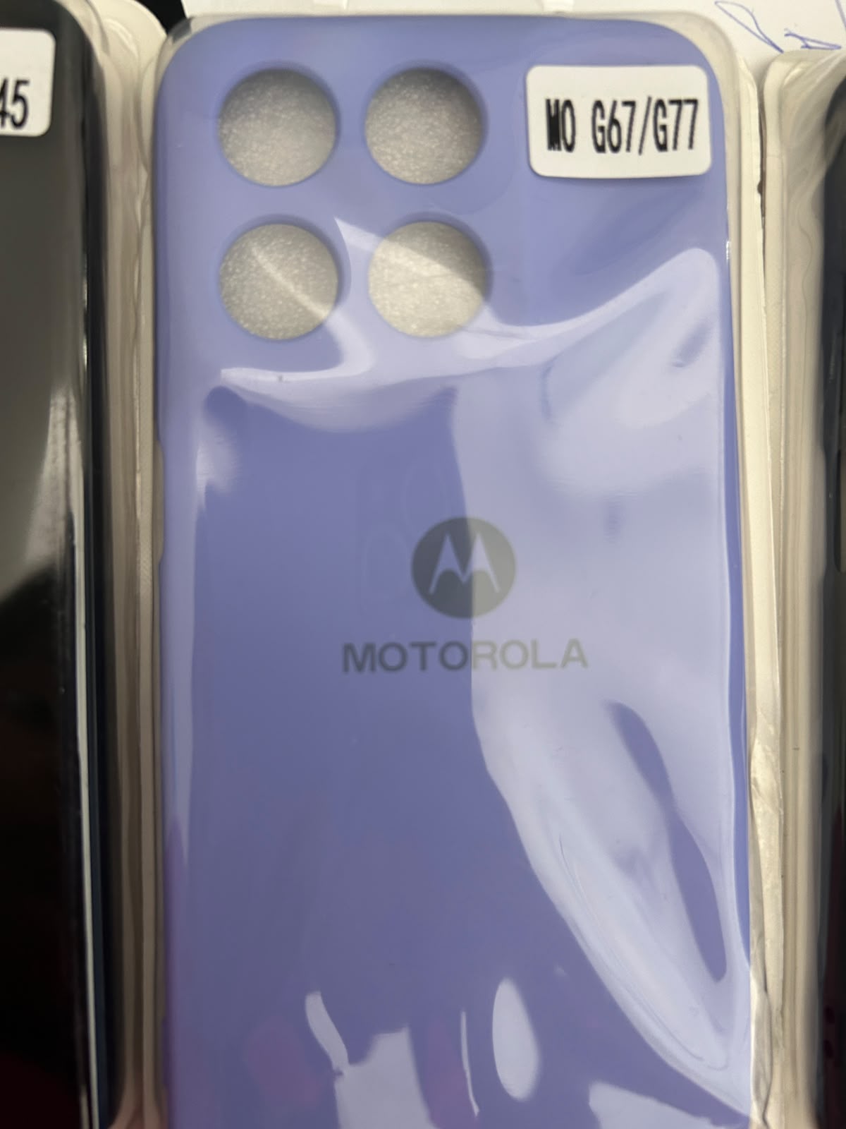 funda de silicón motorola g67/g77
