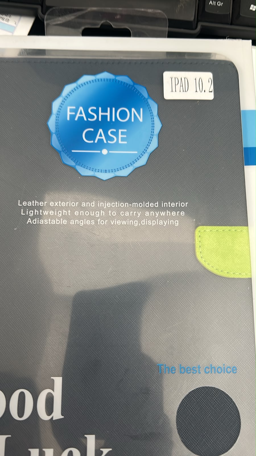FUNDA DE CUERO CINTETICO IPAD 10.2
