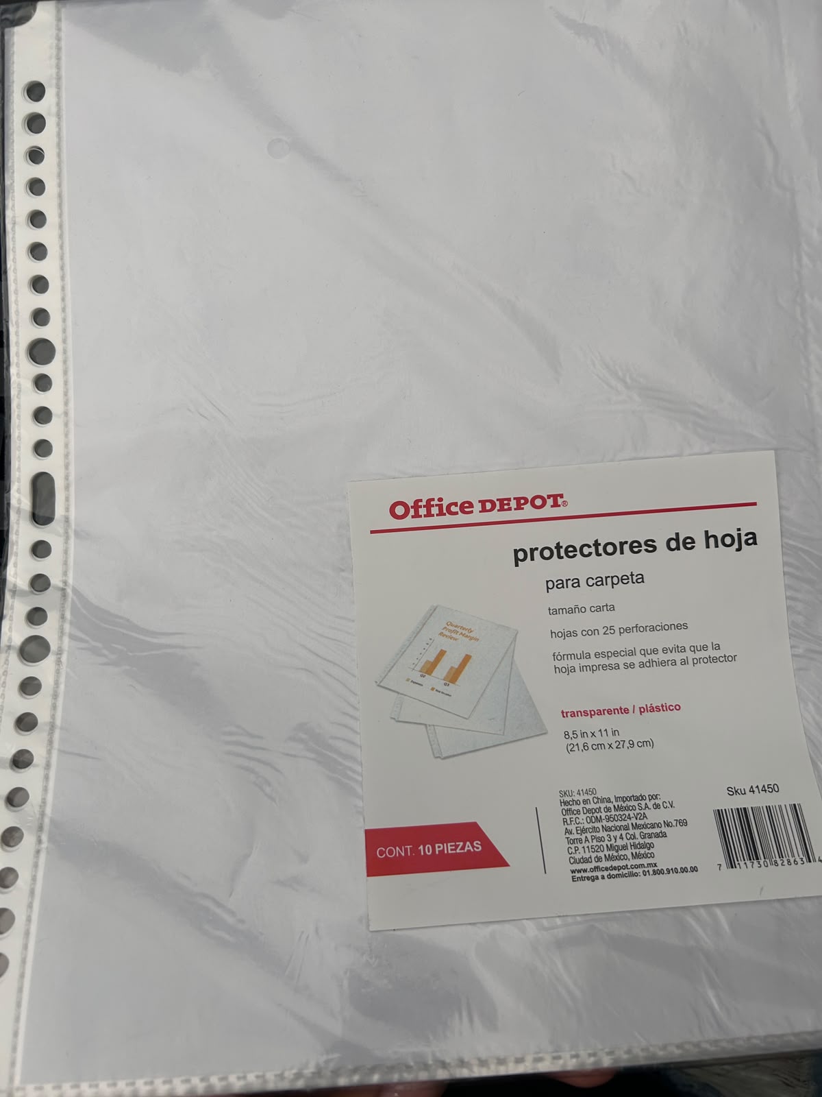 protectores de hoja para carpeta