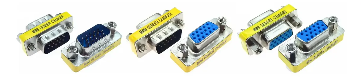 Cople Adaptador Vga Hembra Macho Cambiador Género