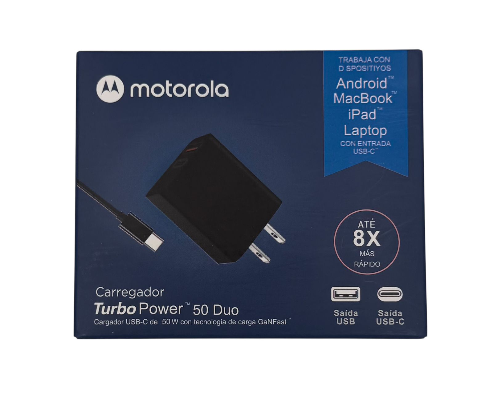 CARGADOR MOTOROLA TIPO C + USB 50