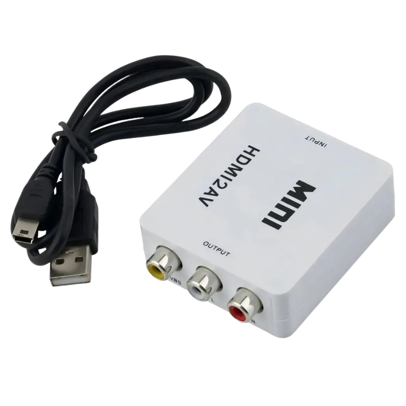 Adaptador Hdmi A Rca Vga 1080p