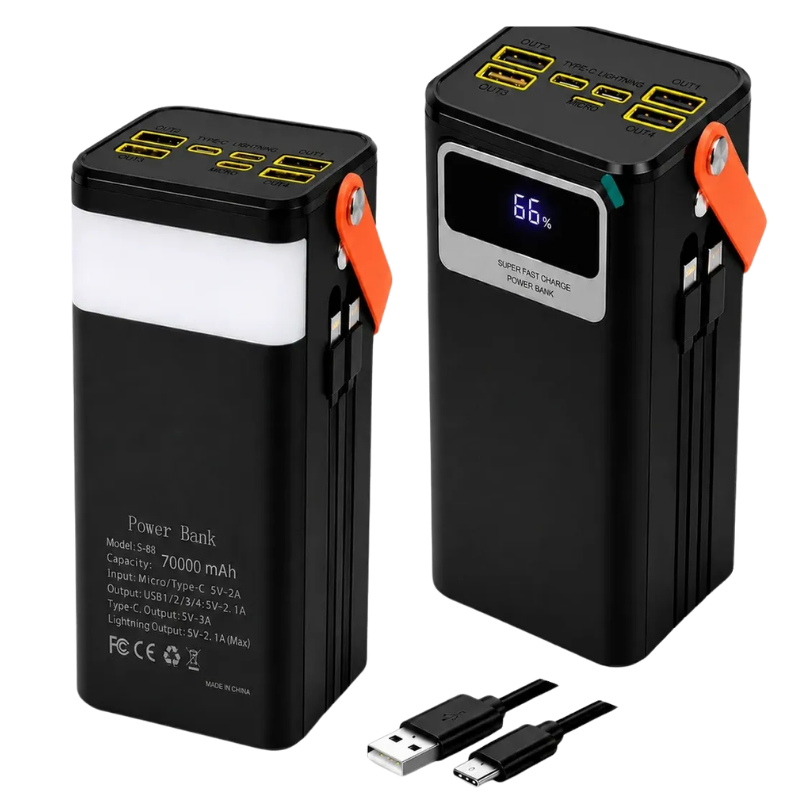 Power Bank 70000mah Batería Portátil Ultrarápida L574 Gyk