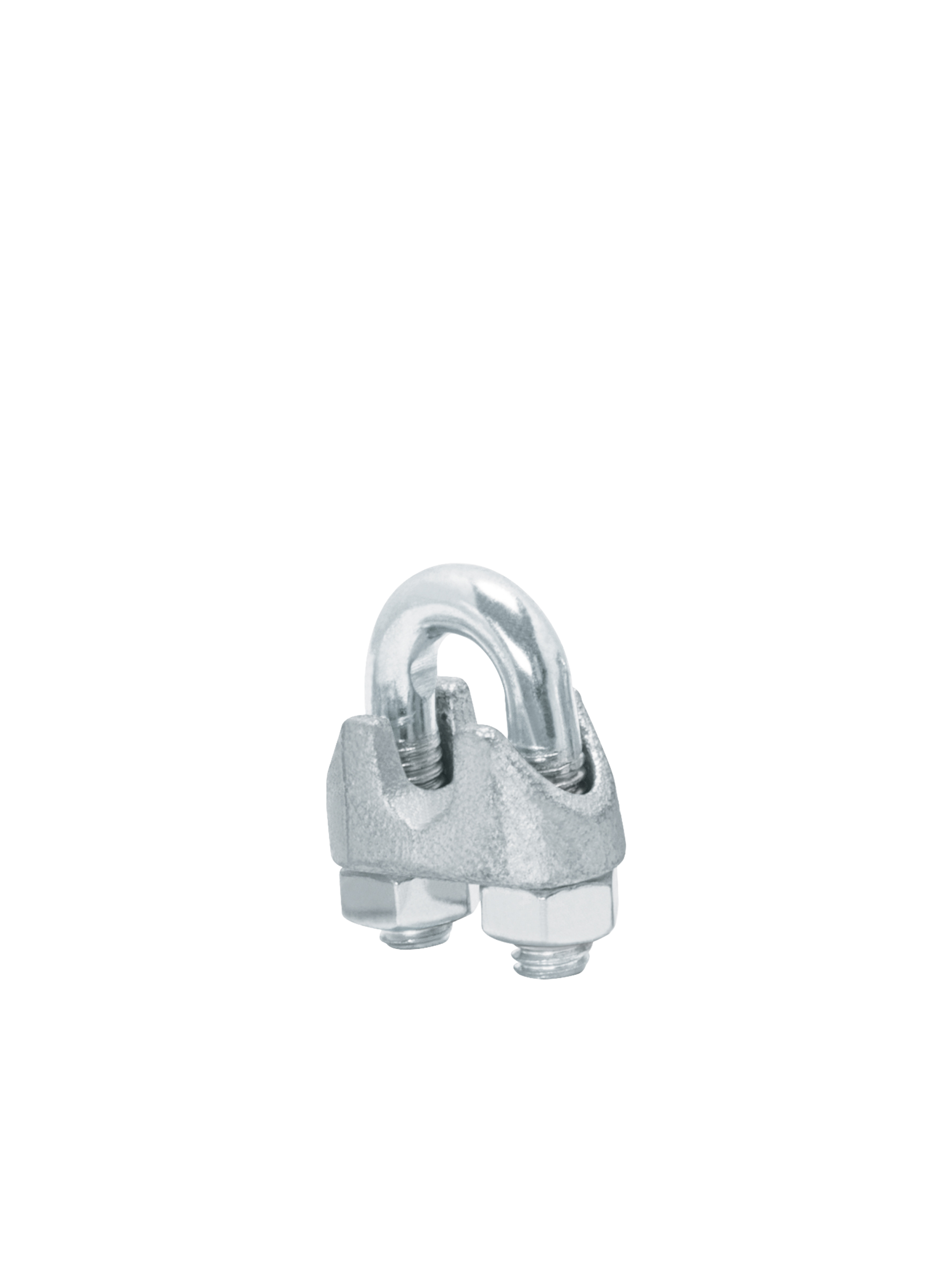 Bolsa c/40 nudos (perros) de hierro p/cable de 1/4", FIERO